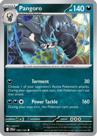 Pangoro 099  SV09 Journey Together - Uncommon