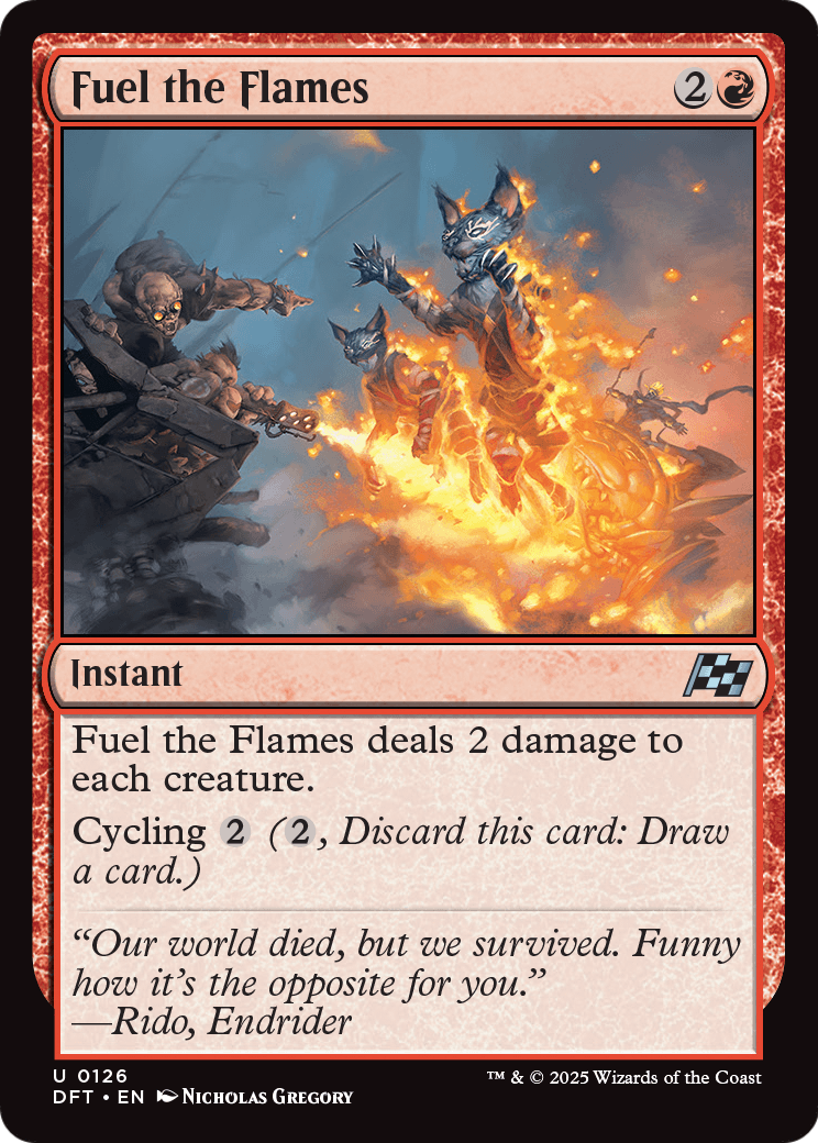 Fuel the Flames (DFT-126) - Aetherdrift