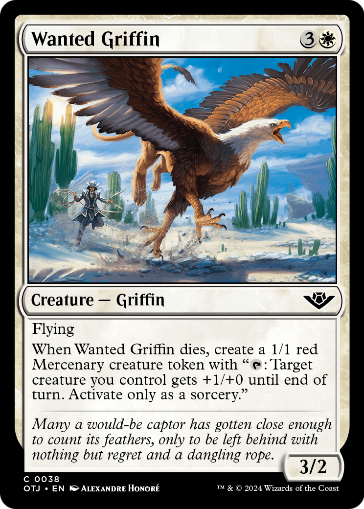 Wanted Griffin (OTJ-038) - Outlaws of Thunder Junction Foil