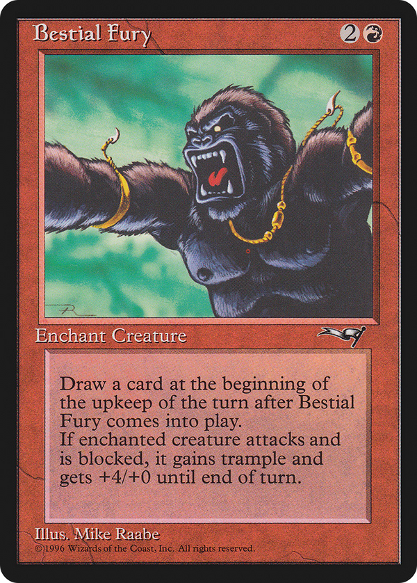 Bestial Fury (Facing Left) (ALL-100) - Alliances