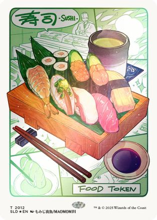 Food Token (2012) (Rainbow Foil) (SLD-2012) - Secret Lair Drop Series Foil