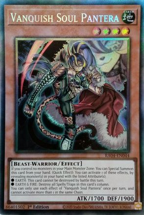 Vanquish Soul Pantera (PCR) (RA04-EN044) - Quarter Century Stampede 1st Edition