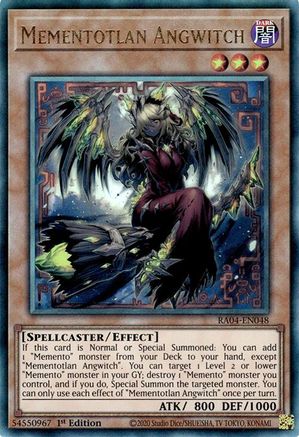 Mementotlan Angwitch (PUR) (RA04-EN048) - Quarter Century Stampede 1st Edition