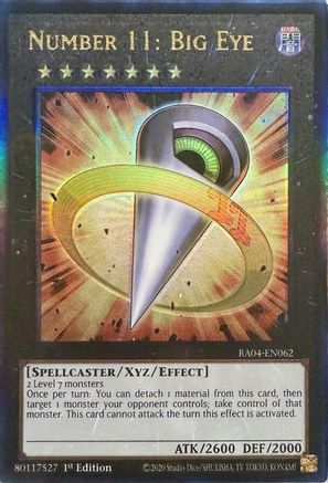 Number 11: Big Eye (PUR) (RA04-EN062) - Quarter Century Stampede 1st Edition