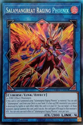 Salamangreat Raging Phoenix (PCR) (RA04-EN083) - Quarter Century Stampede 1st Edition