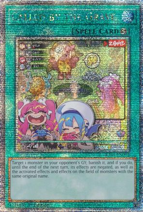 Called by the Grave (New Art) (Quarter Century Secret Rare) (RA04-EN092) - Quarter Century Stampede 1st Edition
