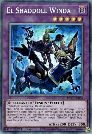 El Shaddoll Winda (PCR) (RA04-EN052) - Quarter Century Stampede 1st Edition