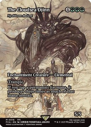 The Cloudsea Djinn - Nyxbloom Ancient (Showcase) (FCA-016) - FINAL FANTASY: Through the Ages Foil