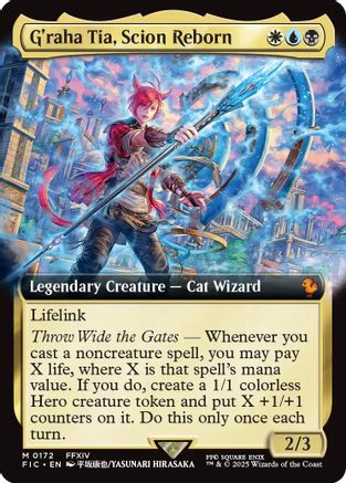 G'raha Tia, Scion Reborn (Extended Art) (FIC-172) - Commander: FINAL FANTASY Foil