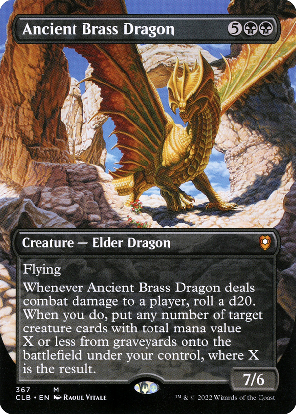 Ancient Brass Dragon (Borderless) (CLB-367) - Commander Legends: Battle for Baldur's Gate