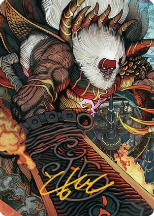 Braska's Final Aeon Art Card (Gold-Stamped Signature) (AAFIN-039) - Art Series: FINAL FANTASY