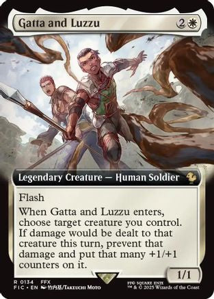 Gatta and Luzzu (Extended Art) (FIC-134) - Commander: FINAL FANTASY Foil