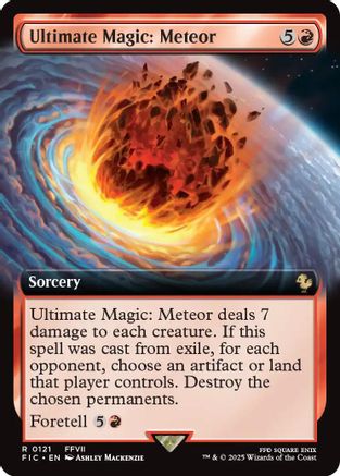 Ultimate Magic: Meteor (Extended Art) (FIC-121) - Commander: FINAL FANTASY