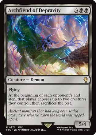 Archfiend of Depravity (Surge Foil) (FIC-273) - Commander: FINAL FANTASY Foil