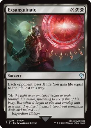 Exsanguinate (Surge Foil) (FIC-276) - Commander: FINAL FANTASY Foil