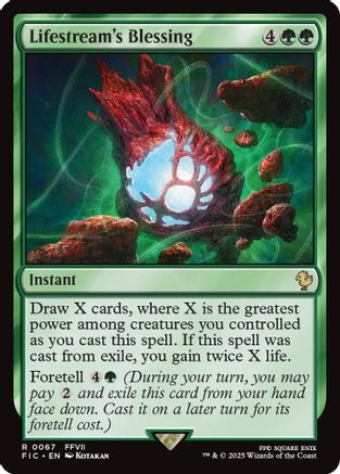 Lifestream's Blessing (Surge Foil) (FIC-067) - Commander: FINAL FANTASY Foil