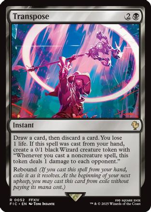 Transpose (Surge Foil) (FIC-052) - Commander: FINAL FANTASY Foil