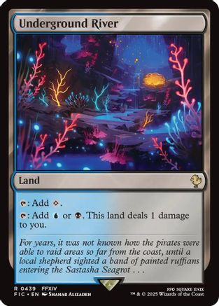 Underground River (Surge Foil) (FIC-439) - Commander: FINAL FANTASY Foil