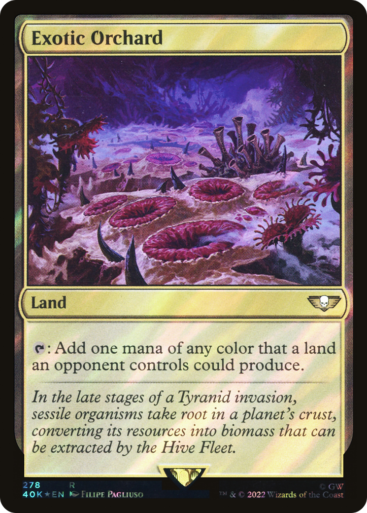 Exotic Orchard (Surge Foil) (40K-278) - Warhammer 40,000 Commander Foil