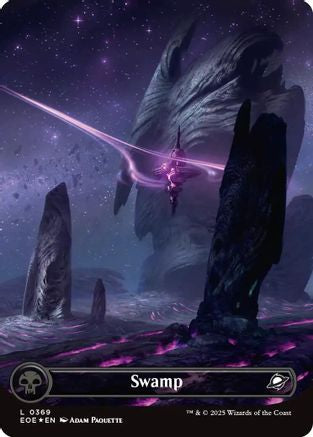 Swamp (0369) (Borderless) (Galaxy Foil) (EOE-369) - Edge of Eternities Foil
