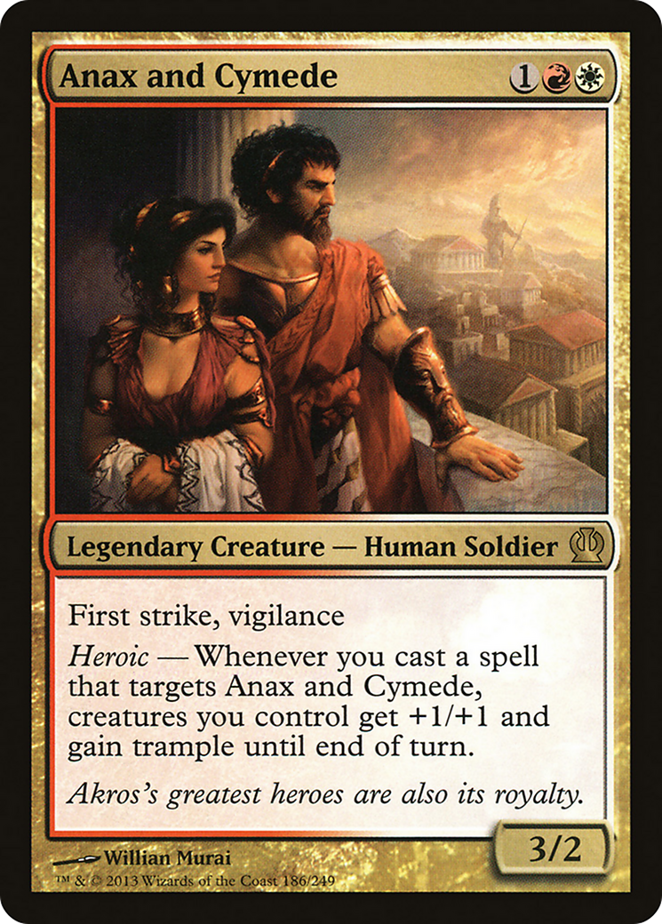 Anax and Cymede (THS-186) - Theros Foil