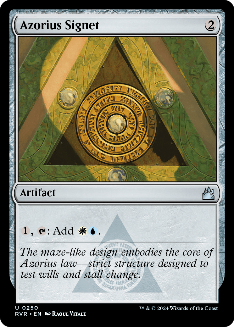 Azorius Signet (RVR-250) - Ravnica Remastered