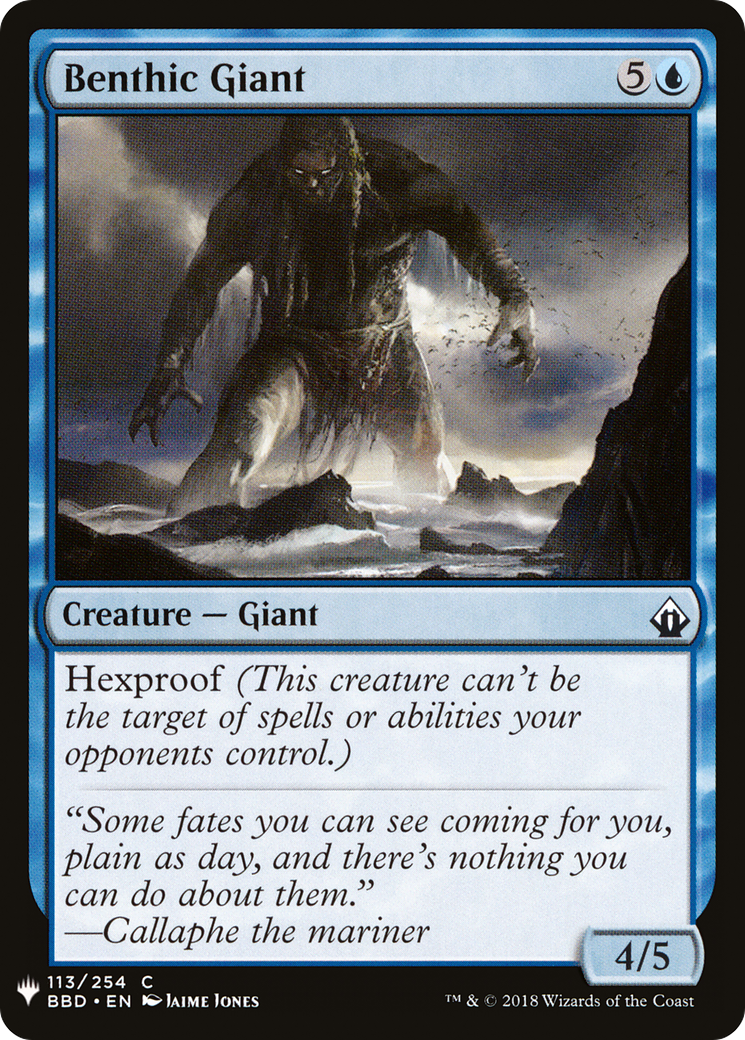 Benthic Giant (LIST-113) - The List