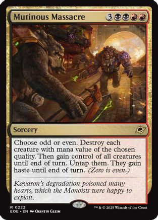 Mutinous Massacre (EOE-222) - Edge of Eternities Foil