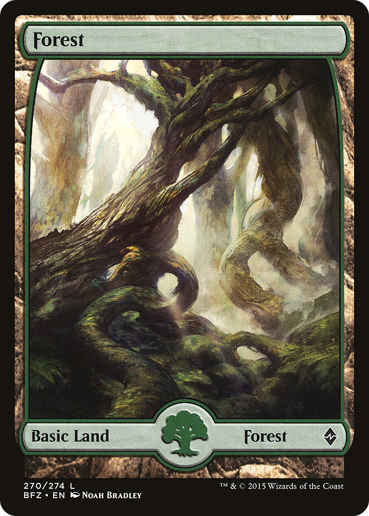 Forest (270) - Full Art (BFZ-270) - Battle for Zendikar