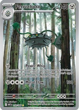 Ferrothorn 149/086  - Holofoil SV White Flare - Illustration Rare