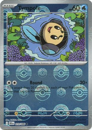 Tympole (Poke Ball Pattern) 019  - Holofoil SV Black Bolt - Common
