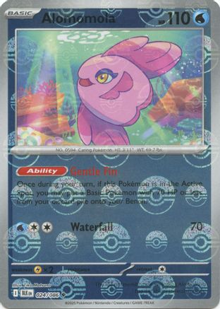 Alomomola (Poke Ball Pattern) 024  - Holofoil SV Black Bolt - Uncommon