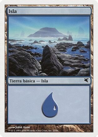 Island (Spanish) - "Isla" (H23) (PSAL-H23) - Magic Encyclopedia 2005 (Salvat/Hachette)