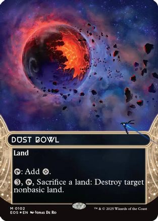 Dust Bowl (0102) (Borderless) (Galaxy Foil) (EOS-102) - Edge of Eternities: Stellar Sights Foil