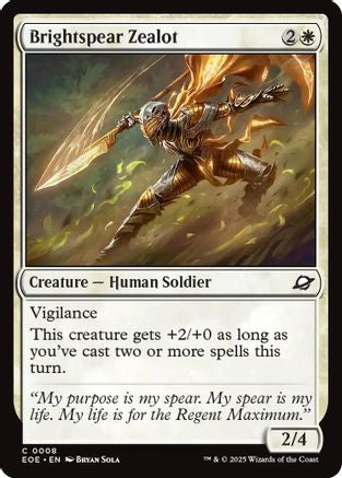 Brightspear Zealot (EOE-008) - Edge of Eternities Foil