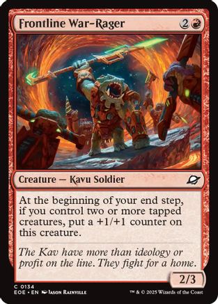 Frontline War-Rager (EOE-134) - Edge of Eternities Foil