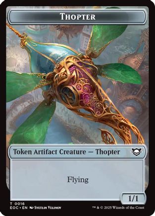 Thopter // Gnome Double-Sided Token (EOC-16 // 11) - Commander: Edge of Eternities