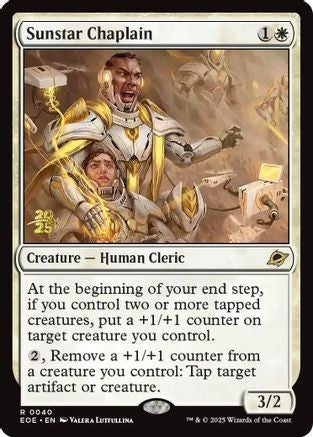 Sunstar Chaplain (PRE-040) - Prerelease Cards Foil