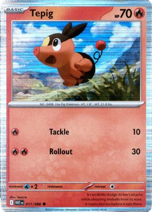 Tepig (Unova Poster Collection) 011/086  - Holofoil Miscellaneous Cards & Products - Common