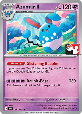 Azumarill 074  Prize Pack Series Cards - Uncommon