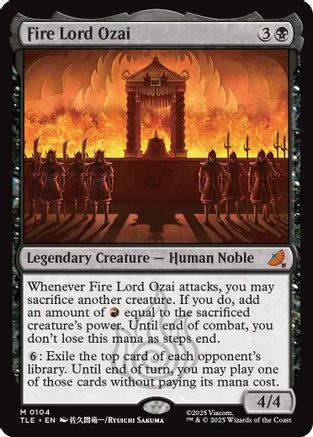Fire Lord Ozai (TLE-104) - Avatar: The Last Airbender: Eternal-Legal Foil