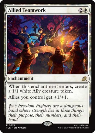 Allied Teamwork (TLE-213) - Avatar: The Last Airbender: Eternal-Legal Foil