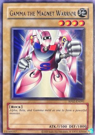 Gamma The Magnet Warrior (RP02-EN091) - Retro Pack 2 (2020 Date Reprint) Unlimited