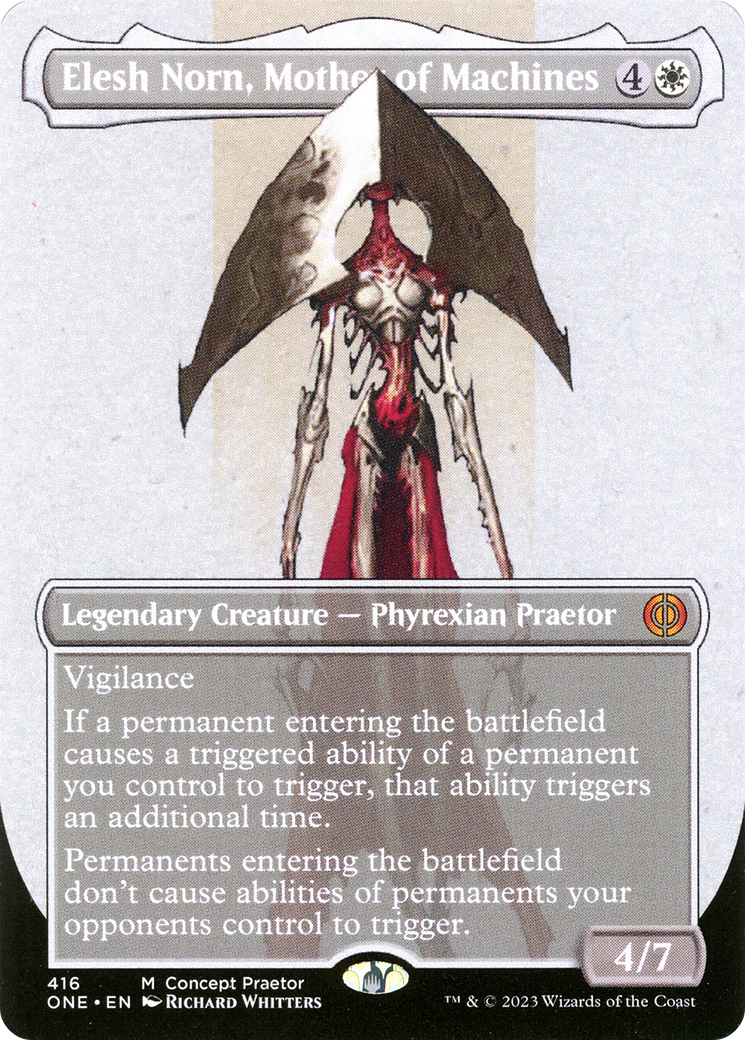 Elesh Norn, Mother of Machines (Concept Praetor) (ONE-416) - Phyrexia: All Will Be One (Borderless)