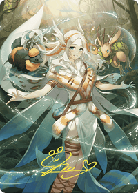 Greater Auramancy // Greater Auramancy (AWOE-076) - Wilds of Eldraine Art Series (Borderless) Foil