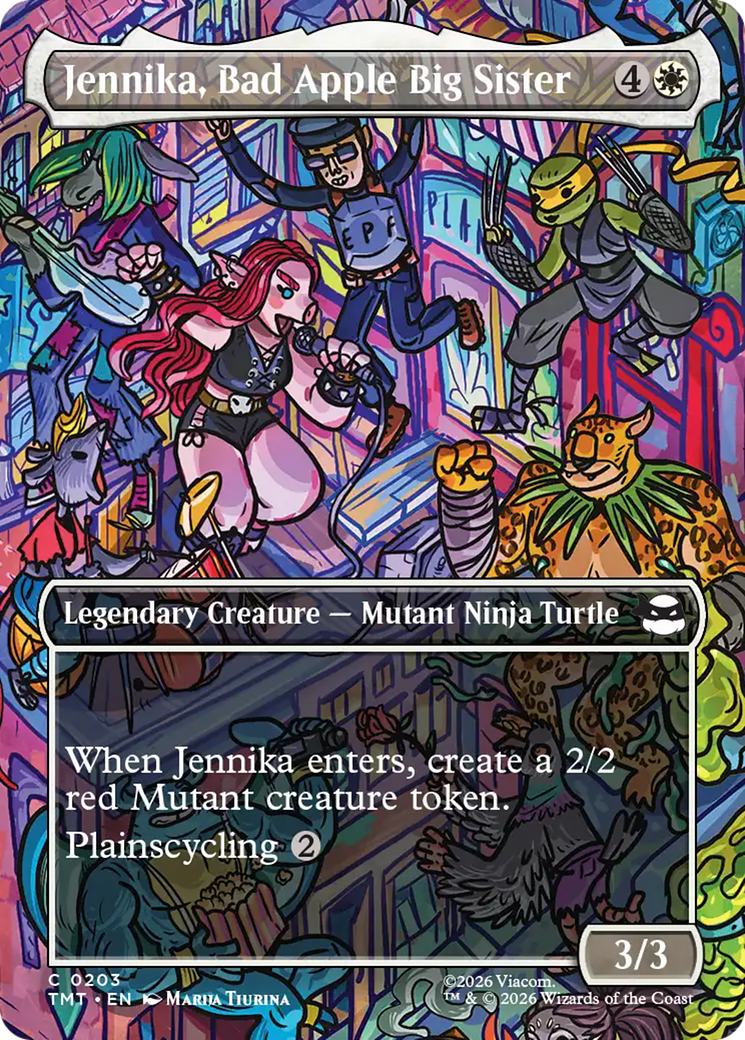 Jennika, Bad Apple Big Sister (Borderless) (TMT-203) - Teenage Mutant Ninja Turtles Foil