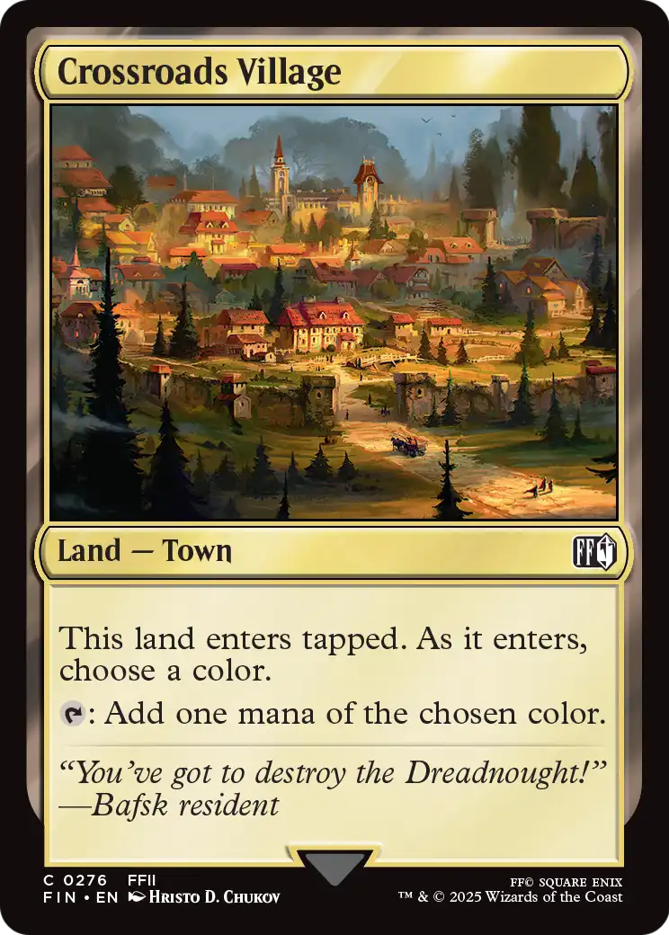 Crossroads Village (FIN-276) - FINAL FANTASY Foil