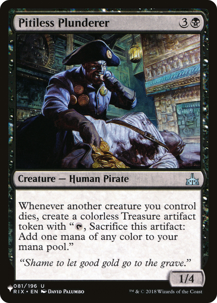 Pitiless Plunderer (LIST-081/196) - The List