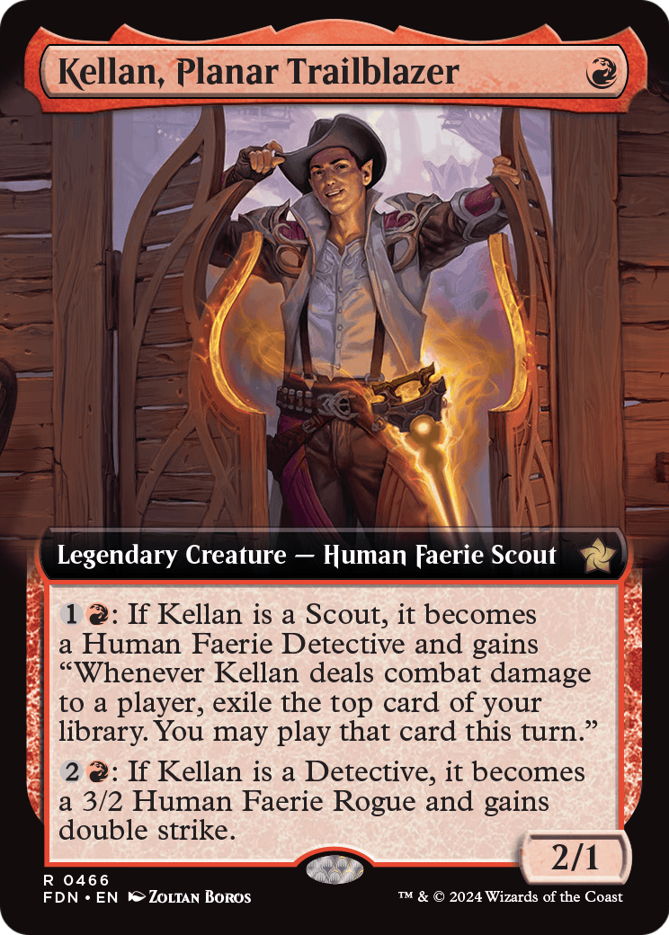 Kellan, Planar Trailblazer (Extended Art) (FDN-466) - Foundations: (Extended Art)