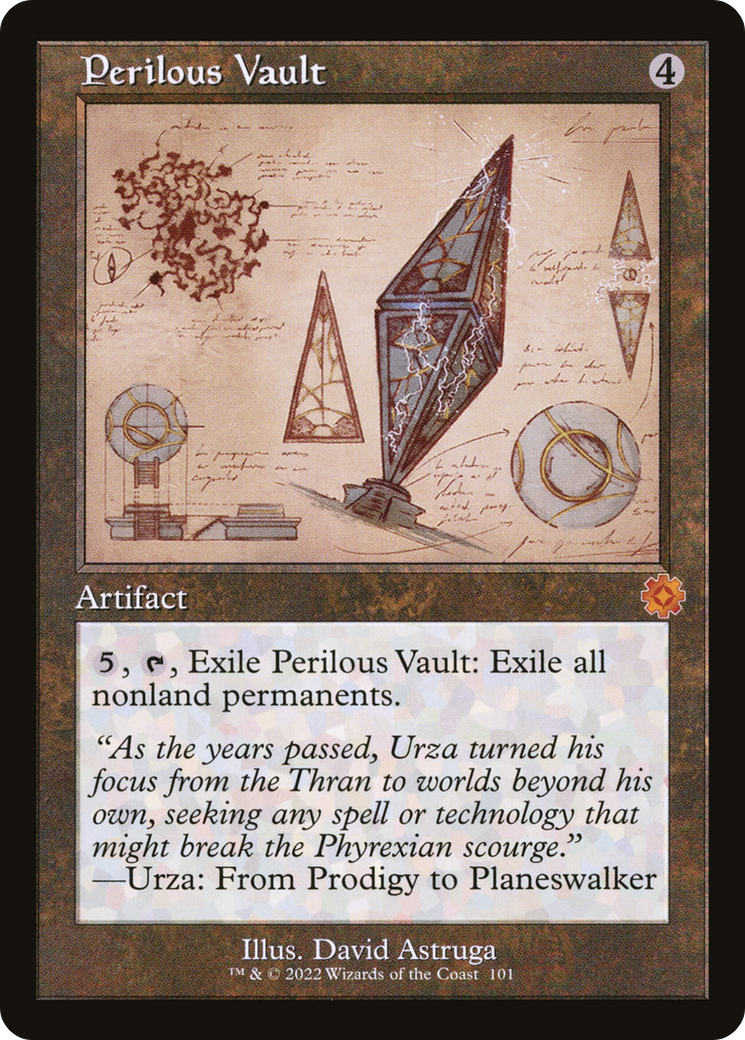 Perilous Vault (Schematic) (BRR-101) - The Brothers' War Retro Artifacts